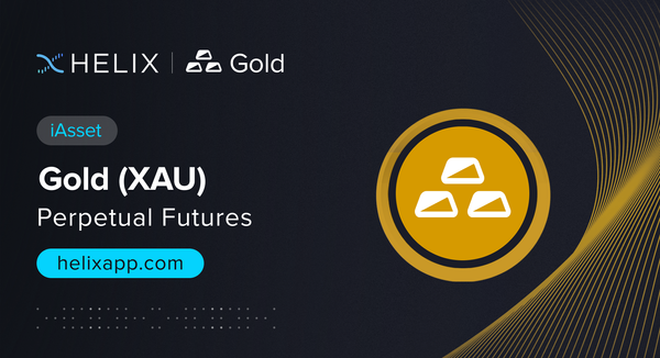 Decentralized Gold iAsset (XAU) Perpetual Futures Listing on Helix